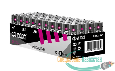Элемент питания щелочной LR6 Alkaline Pack-40 (уп.40шт) ФАZА 5023017