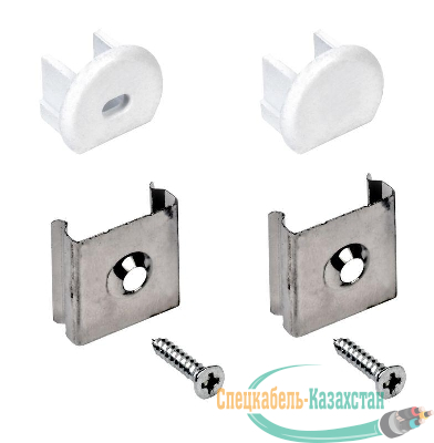 Набор для монтажа накладного кругл. профиля для LED ленты 1816 IEK LSADD1816-SET2-N2-04