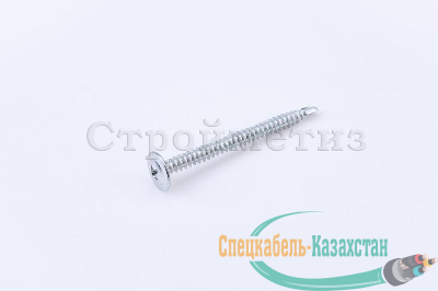 Саморез 4.2х13 металл-металл с прессшайбой сверло цинк (уп.200шт) коробка СТРОЙМЕТИЗ UTORM2060053