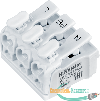 Клемма монтажная 61 072 NTC-CMK-923PL-3 (уп.5шт) Navigator 61072