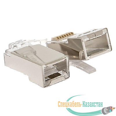Коннектор RJ45 (8P8C) кат.5E экранир. TERACOM универс. (уп.20шт) EKF TRC-PLUG-5EFTP-20