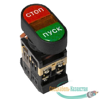 Кнопка АРВВ-22N "Пуск-стоп" овал. 220В NO+NC EKF pbn-apbb-o