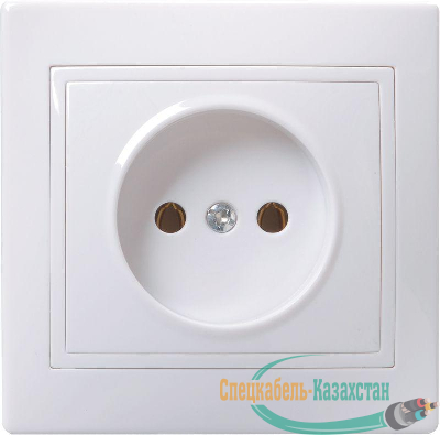 Розетка 1-м СП Кварта 10А IP20 без заземл. бел. ИЭК ERK13-K01-10-DM