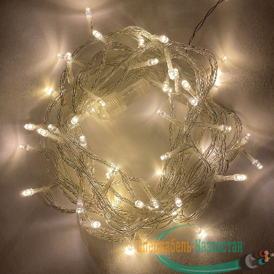 Гирлянда светодиодная "Нить" 5м 48LED 24В IP44 тепл. свет ЭРА Б0041904