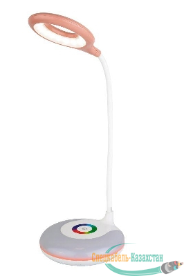 Светильник светодиодный настольный UF-752 C14 6Вт RGB 3 уровня яркости розов. Ultraflash 14491