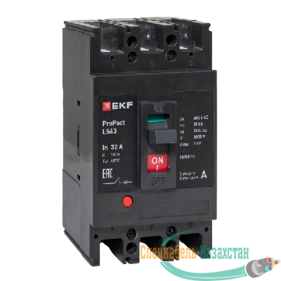 Выключатель автоматический 3п 32А 15кА LS63 ProPact EKF mccb-63-15-3-32-ls