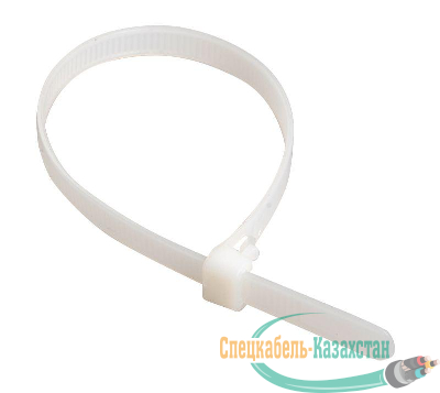Хомут кабельный 2.5х250 нейл. бел. (уп.100шт) ИЭК UHH31-D025-250-100