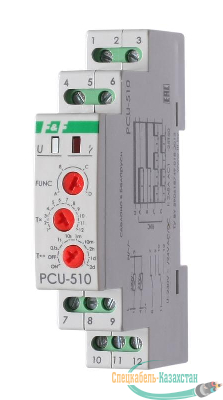Реле времени PCU-510 (многофункц. 230В 2х8А 2перекл. IP20 монтаж на DIN-рейке) F&F EA02.001.009