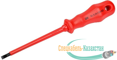 Отвертка диэлектрическая шлицевая SL5.5х125 K2 1000В ARMA2L 3 IEK A2L3-SC30-K2-SL-55-125