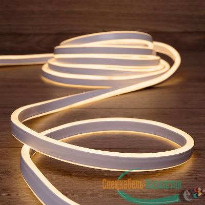 Шнур светодиодный гибкий неон LED SMD 8х16мм 120LED/м двустор. тепл. бел. 5м Neon-Night 131-006