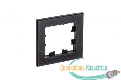 Рамка 1-м ATLASDESIGN NATURE металл оникс SchE ATN312301