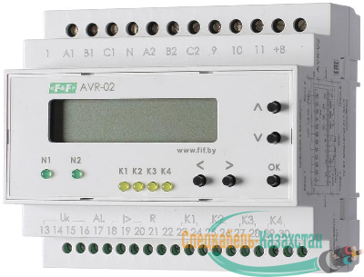 Устройство управления резервным питанием AVR-02 (3х400В+N; 5 перекл. х8А; IP20) F&F EA04.006.004