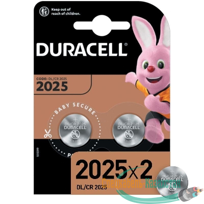 Элемент питания литиевый CR2025-2BL (блист.2шт) Duracell Б0037272