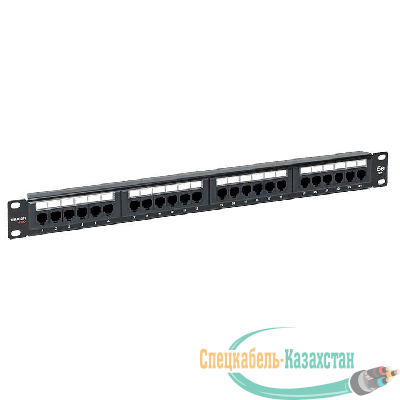 Патч-панель 19дюйм 1U кат.5E UTP неэкранир. 24 порта RJ45 Dual IDC TERACOM PRO EKF TRP-PPNL-5EUTP-1U24