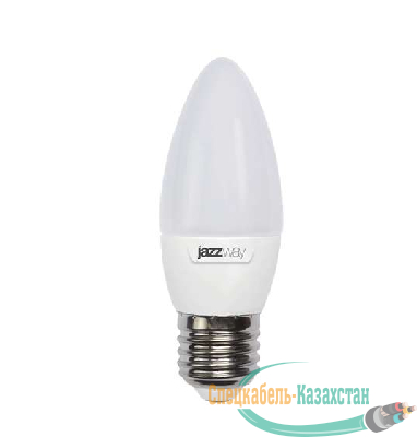 Лампа светодиодная PLED-SP C37 9Вт свеча 3000К тепл. бел. E27 820лм 230В JazzWay 5001923A