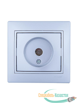 Розетка TV СП Мира оконечная метал. сер. Lezard 701-1010-130
