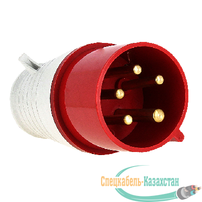 Вилка эл. каб. 16А 3P+РЕ+N 380В IP44 (015) EKF ps-015-16-380