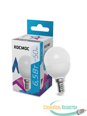 Лампа светодиодная GL45 6.5Вт 220В E14 4500К Космос LkecLED6.5wGL45E1445