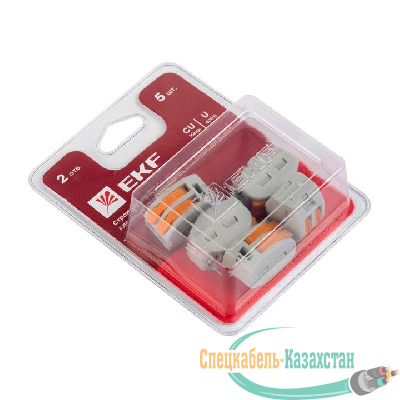 Клемма СМК 222-412 (блист.5шт) EKF plc-smk-412b