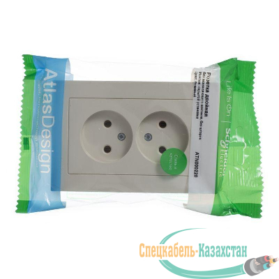 Розетка 2-м ATLAS DESIGN без заземл. 16А в сборе беж. SchE ATN000220