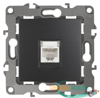 Розетка компьютерная Эра12 12-3107-05 RJ45 антрацит Эра Б0014727