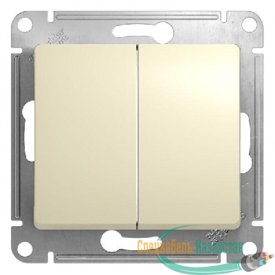 Механизм переключателя 2-кл. СП Glossa сх.6 10AX беж. SchE GSL000265