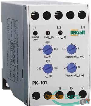 Реле контроля фаз 380В тип01 серии РК-101 SchE 23300DEK