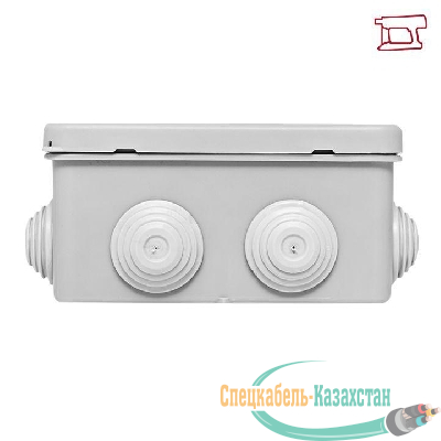 Коробка распределительная КМР-030-014 100х100х50 IP55 с крышкой для прямого монтажа 10 мембранных вводов сер. розн. стикер EKF plc-kmr-030-014-r