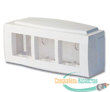 Коробка установочная под BRAVA 6мод. (для кабель-канала 70х22/90х25/TMC) DKC 09221