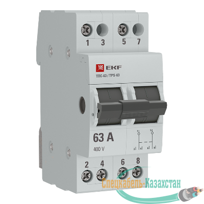 Переключатель трехпозиционный ТПС-63 2P 63А PROxima EKF TPS263