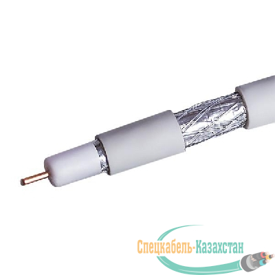 Кабель коаксиальный RG-6 CCS 1.02 (21проц.)/FPE/Al-Pet-Al Foil Unbonded/Al 64х0.12/PVC RW бел. (уп.100м) Net.On 109L