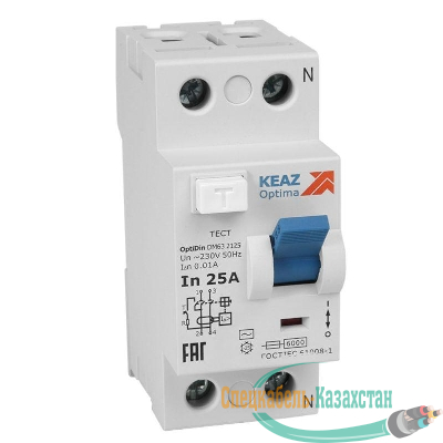 Выключатель дифференциального тока (УЗО) 2п 40А 30мА OptiDin DМ63-2240 AC УХЛ4 КЭАЗ 254176