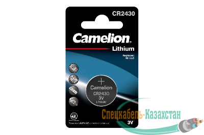 Элемент питания литиевый CR CR2430 BL-1 (блист.1шт) Camelion 3073