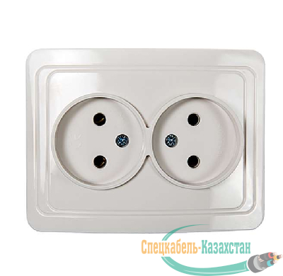 Розетка 2-м CLASSICO 2102 бел. ASD / IN HOME 4680005959914
