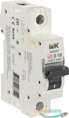 Выключатель автоматический модульный 1п D 10А M06N ARMAT IEK AR-M06N-1-D010