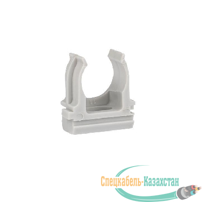 Держатель для труб (клипса) d16мм сер. (уп.10шт) Plast EKF derj-z-16n-r