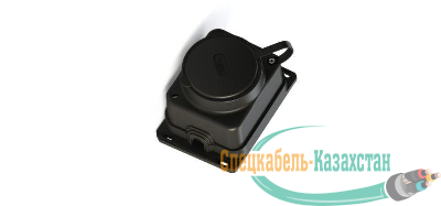 Колодка удлинителя 1-м MultiSet 16А 250В IP44 с заземл. каучук черн. SE MST4003BK