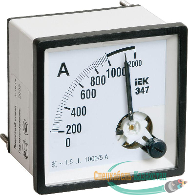 Амперметр Э47 72х72мм 1000/5А кл. точн. 1.5 ИЭК IPA10-6-1000-E
