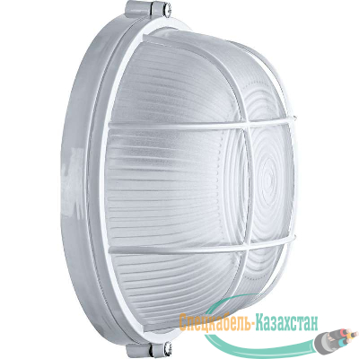 Светильник ЛОН 94 803 NBL-R2-60-E27/WH 1х60Вт E27 IP54 (аналог НПБ 1302 бел. круг с решеткой 60Вт) Navigator 94803