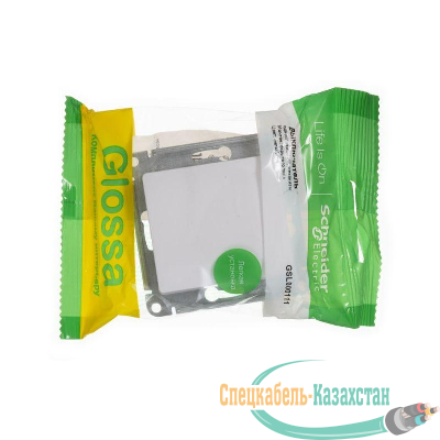 Механизм выключателя 1-кл. СП GLOSSA 10А IP20 10AX бел. SchE GSL000111