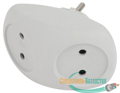 Разветвитель 2-м без заземл. 10А IP20 SPx-2-W бел. Эра Б0053480