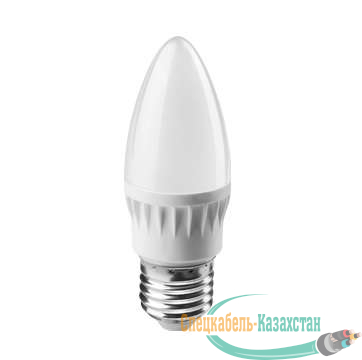 Лампа светодиодная 71 634 OLL-C37-8-230-2.7K-E27-FR 8Вт свеча 2700К тепл. бел. E27 560лм 176-264В ОНЛАЙТ 71634