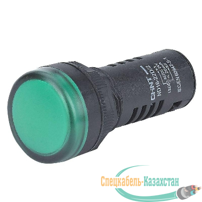 Индикатор ND16-22D/2C встроен. резистор IP65 AC/DC 230В (R) зел. CHINT 828021