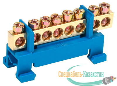 Шина нулевая на DIN-изол. "Стойка" ШНИ 6х9-8-С-С ИЭК YNN10-69-8P-K07