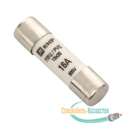 Вставка плавкая цилиндрическая ПВЦ 10х38 16А EKF pvc-10x38-16