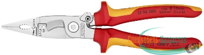 Клещи электромонтажные VDE 6-в-1 L-200мм Knipex KN-1396200