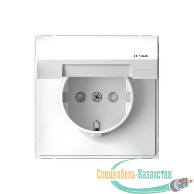 Розетка ArtGallery 16А IP44 с заземл. защ. шторки с крышкой механизм бел. SE GAL440146