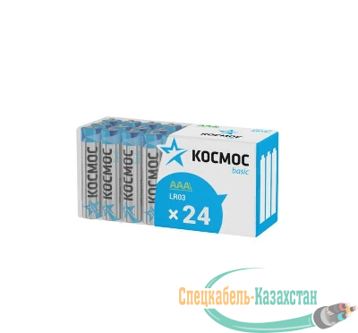 Элемент питания алкалиновый AAA/LR03 пластик. бокс (уп.24шт) КОСМОС KOCLR03_24BOX