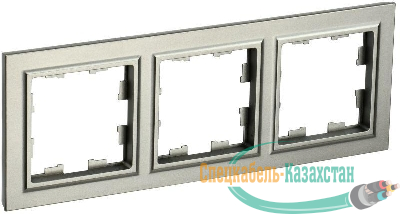 Рамка 3-м BRITE РУ-3-БрШ шампань IEK BR-M32-K37