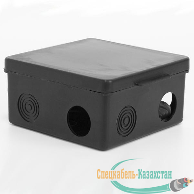 Коробка распределительная ОП 100х100х50мм 7 каб. вводов IP54 черн. TOKOV ELECTRIC TKE-KR-100-100-50-C05